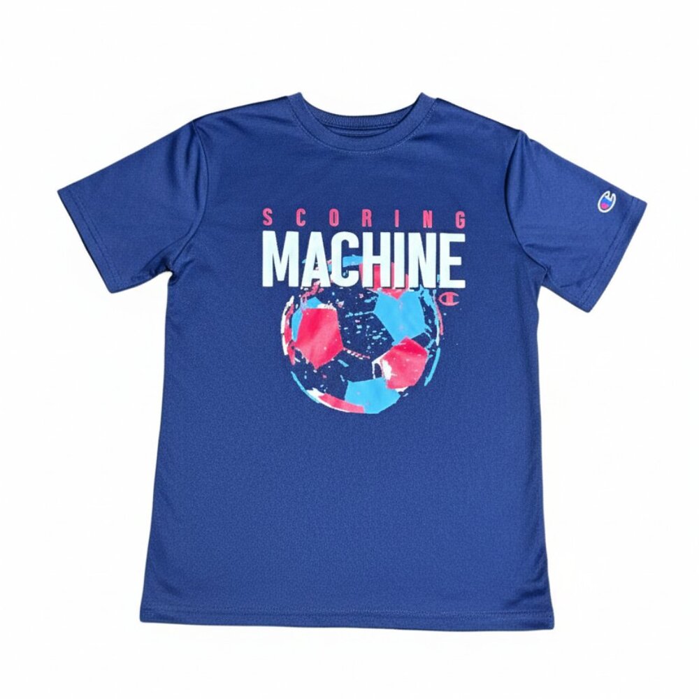 Champion Boy's Dri-Fit T-Shirt Soccer Athletic Performance Navy 10/12 NEW
